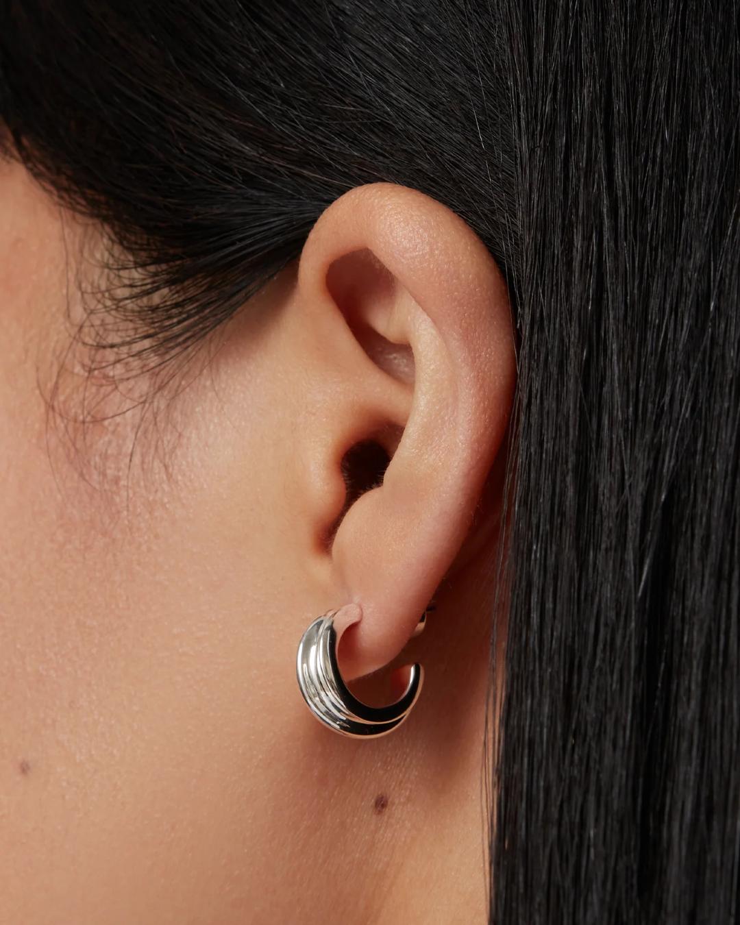 silver hoops