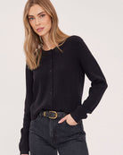 black button cardigan