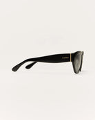 black sunglasses with grey lenses 