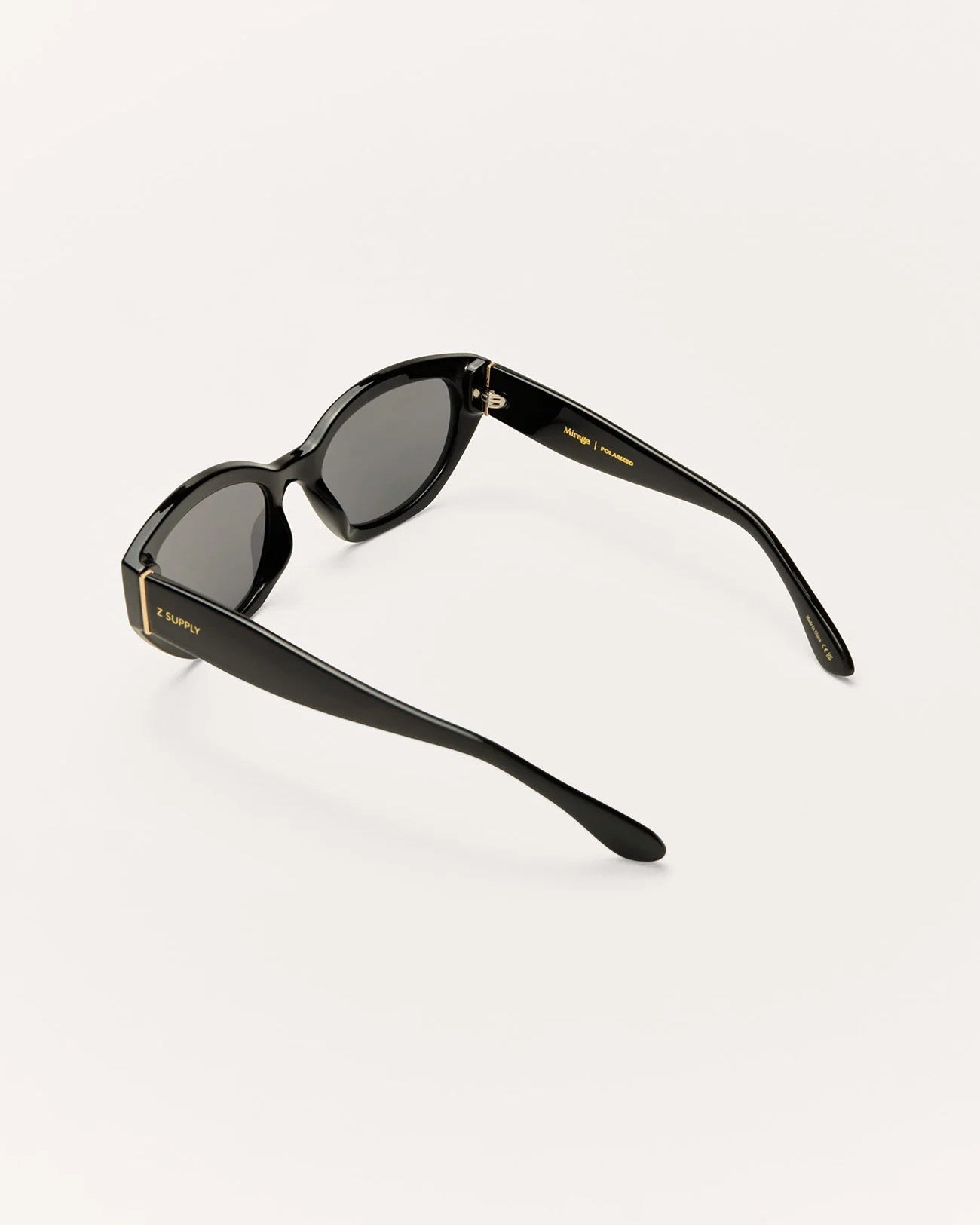 black sunglasses with grey lenses 