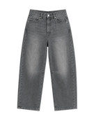barrel denim pant in grey