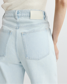 light wash barrel jean