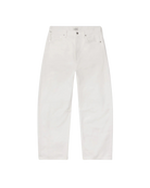 white relaxed denim pant