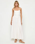 white maxi dress