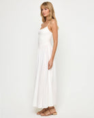 white maxi dress