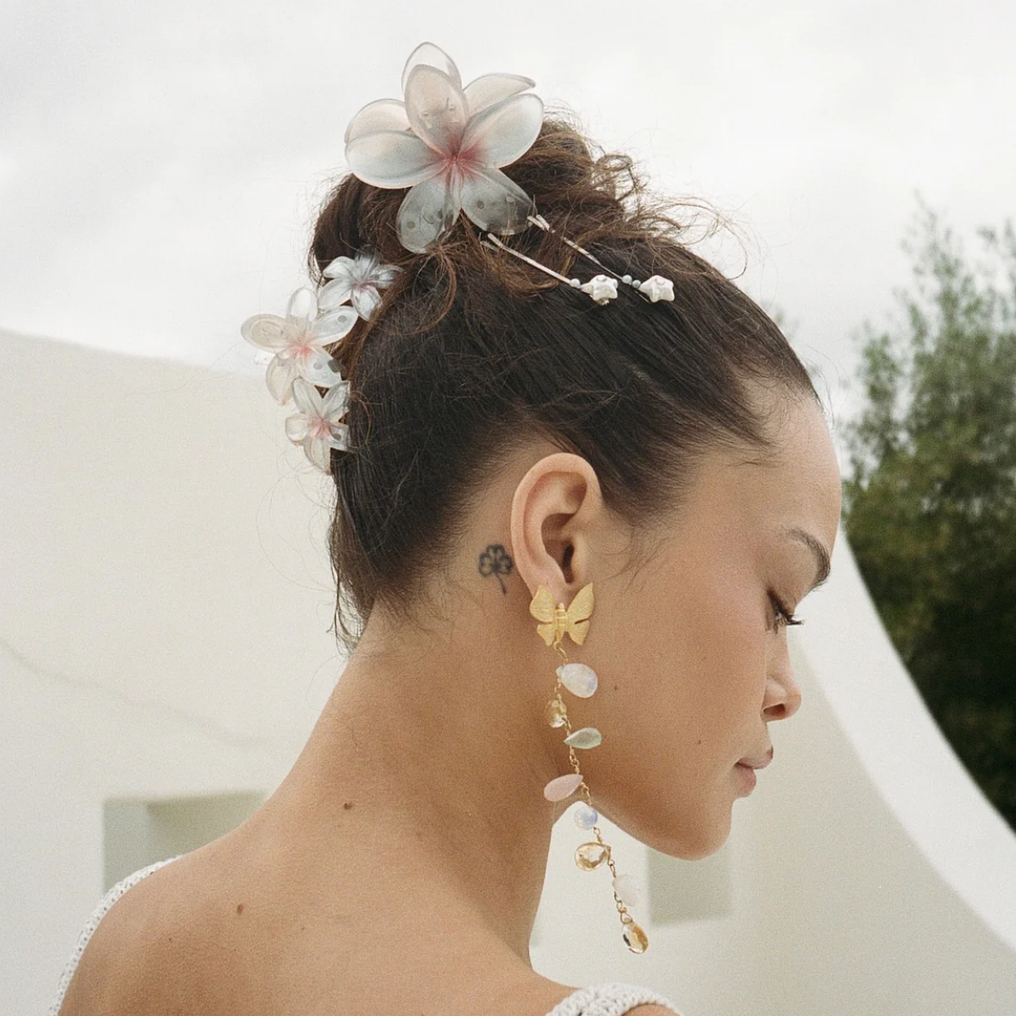 flower claw clip