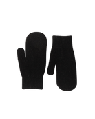 black knit mitts