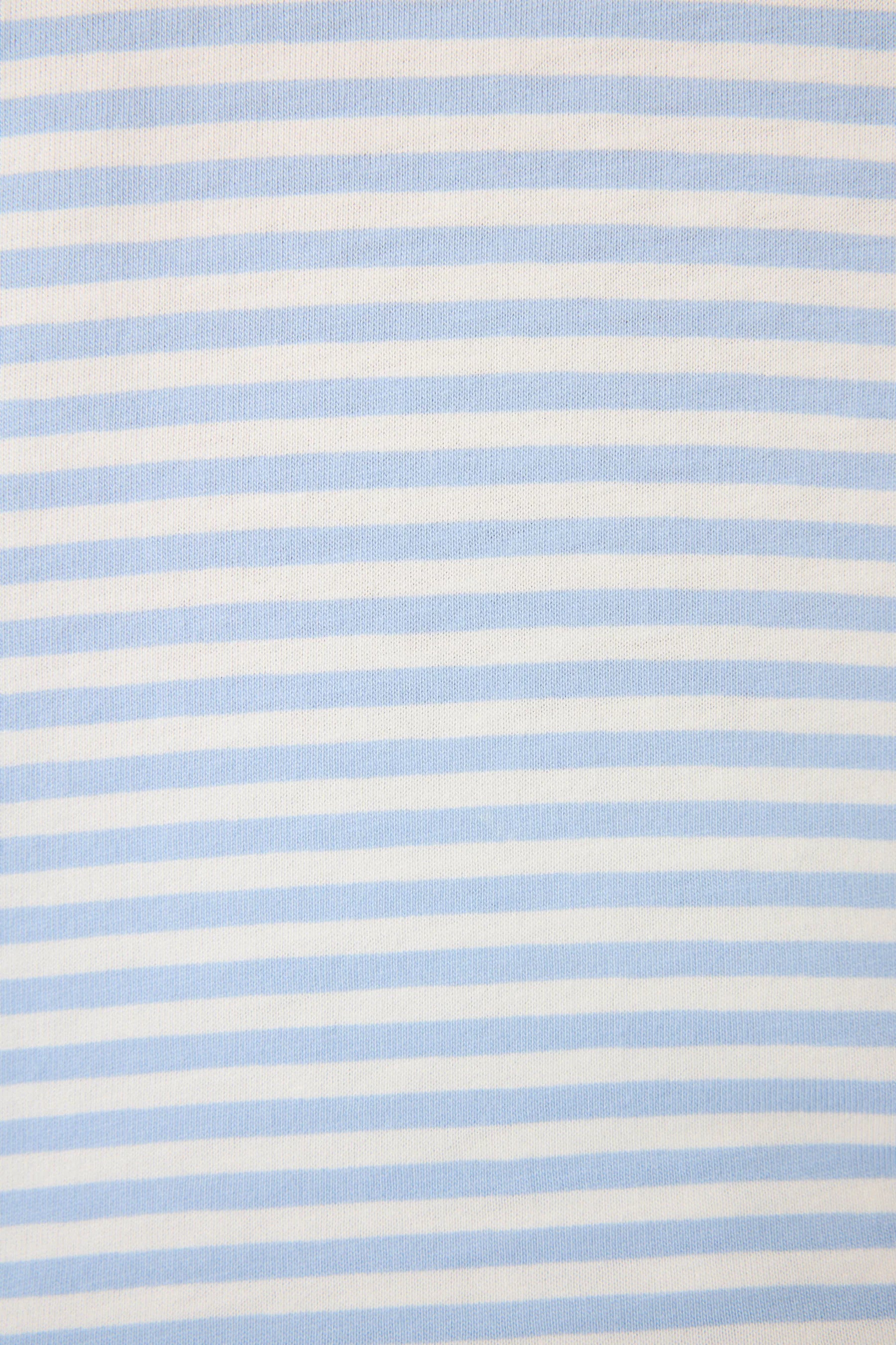 tank top and short pj set in white and blue