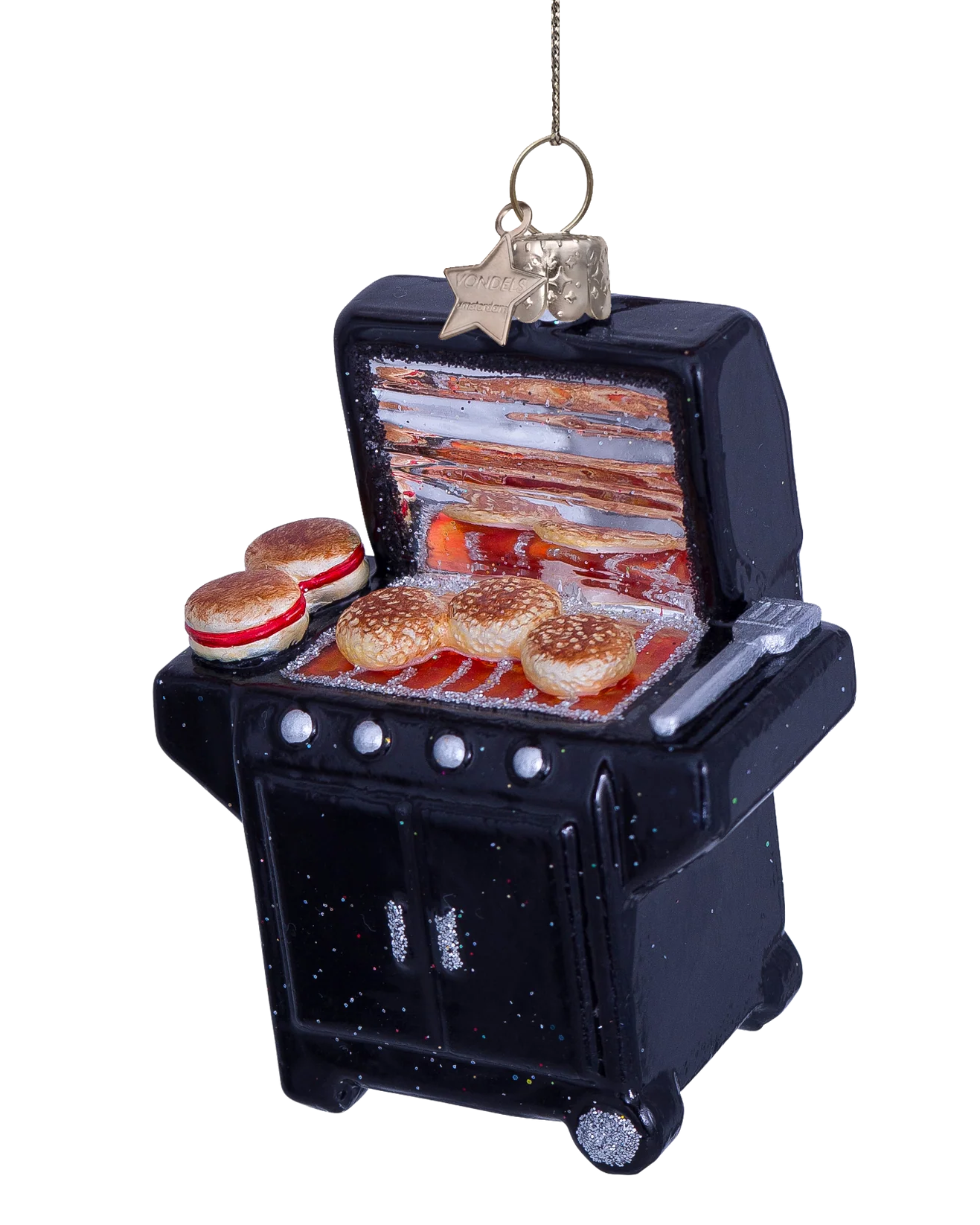 black BBQ ornament