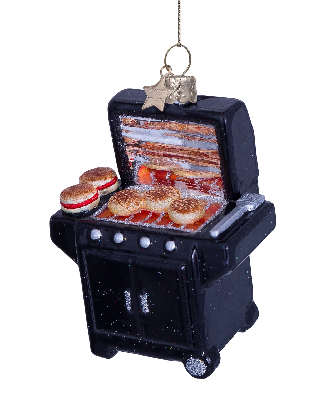 black BBQ ornament