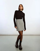 Molly Bracken Houndstooth Mini Skirt