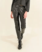 Molly Bracken Straight Faux Leather Pants