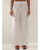 wide leg white pant