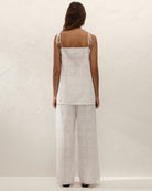 wide leg white pant