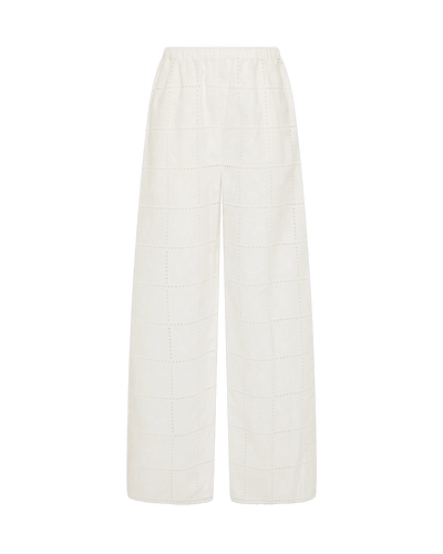 wide leg white pant
