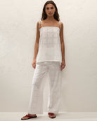 white long tank top