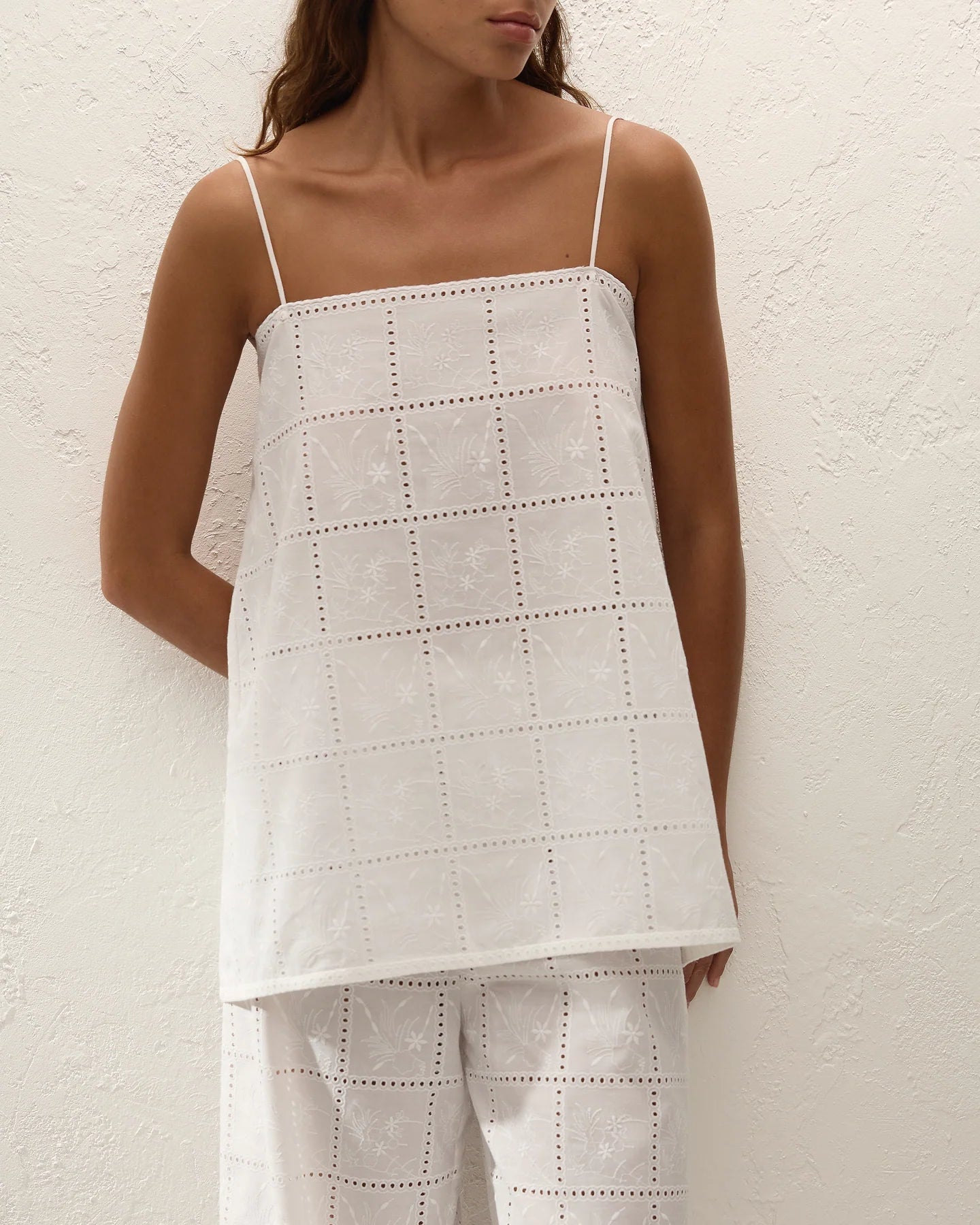 white long tank top
