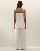 white long tank top