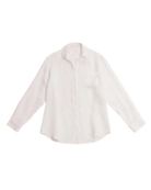white linen blouse