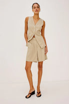 beige vest