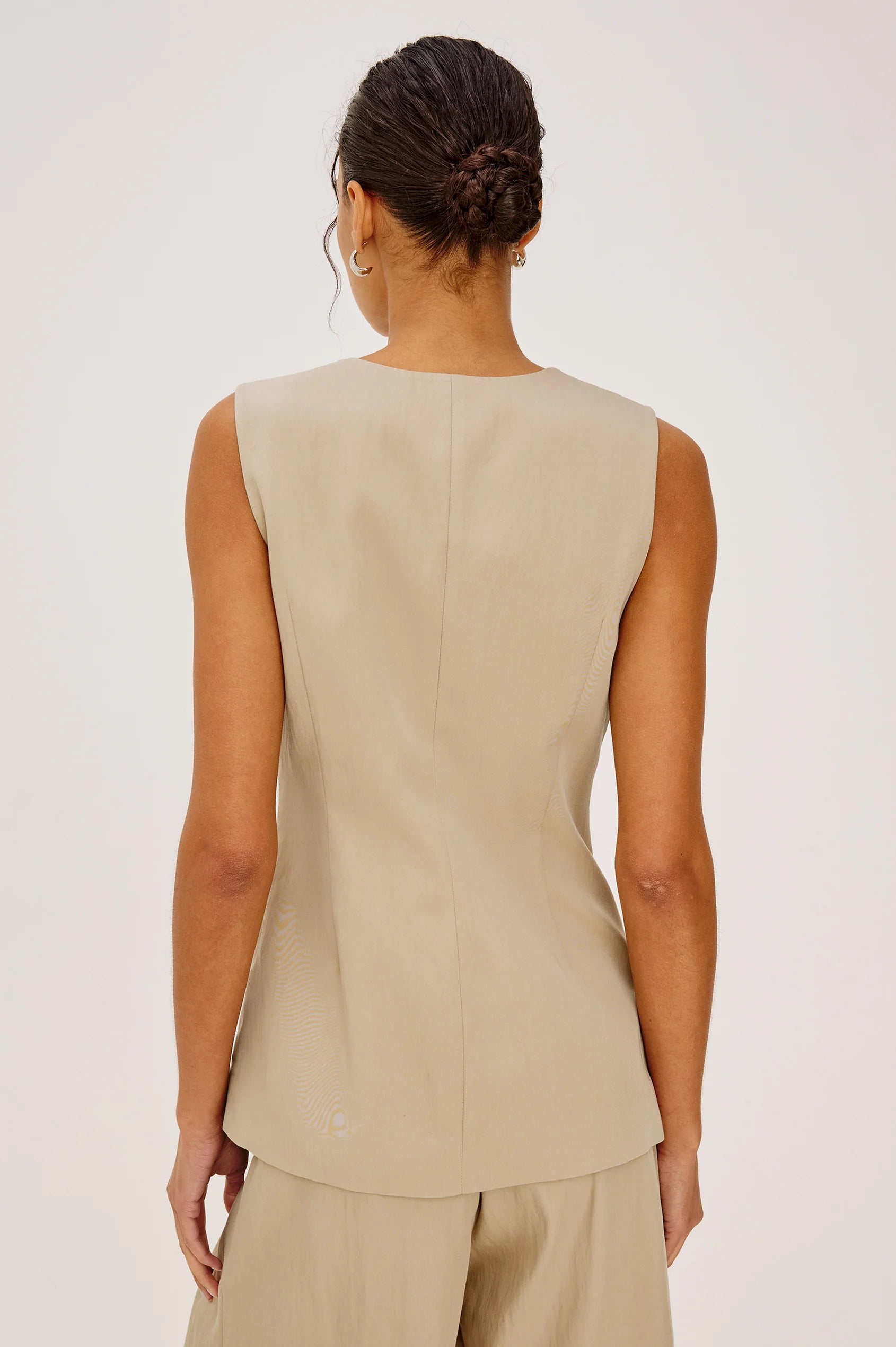 beige vest