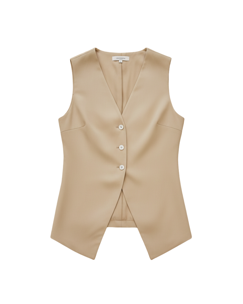 beige vest 