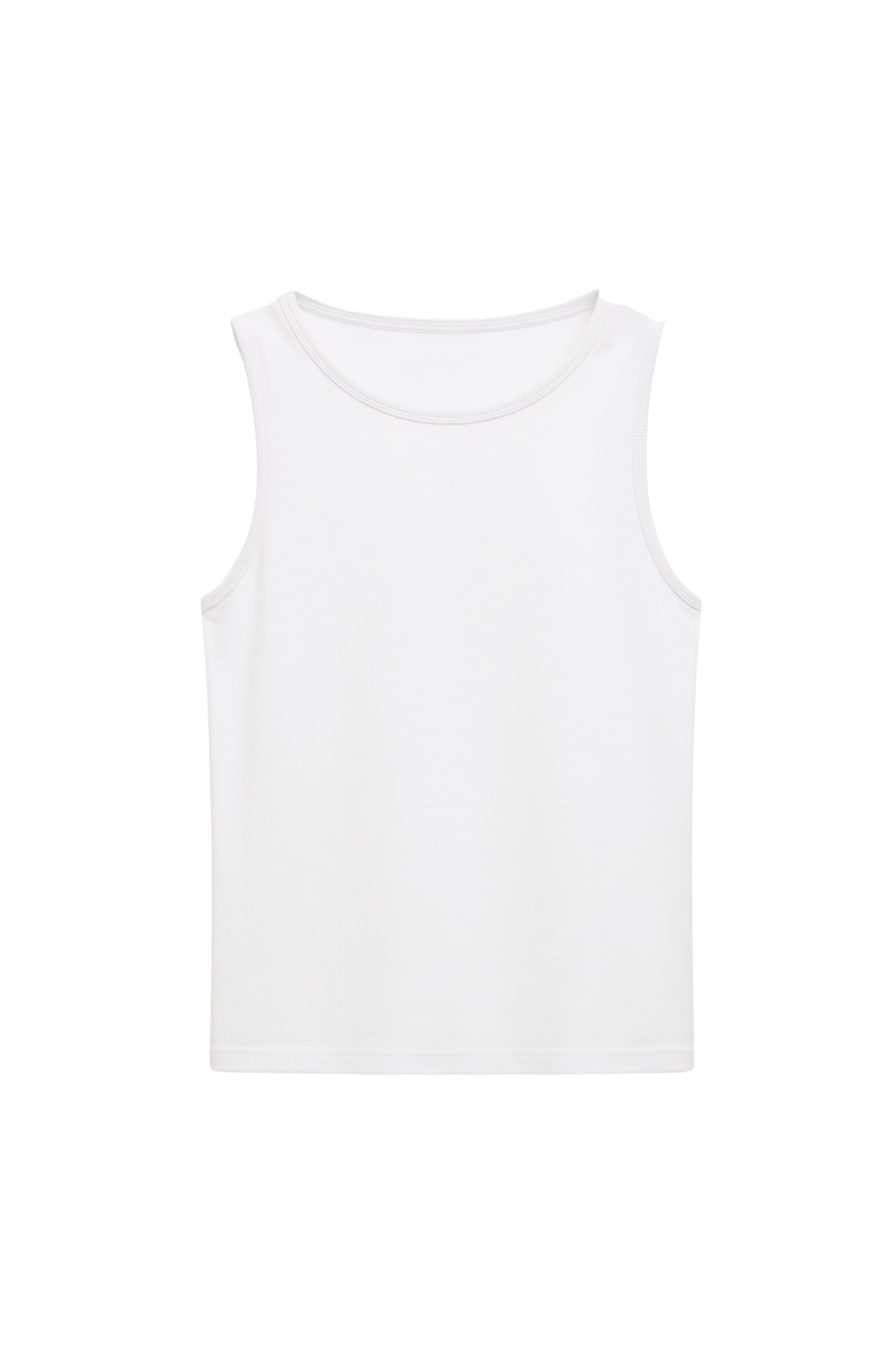 basic white tank
