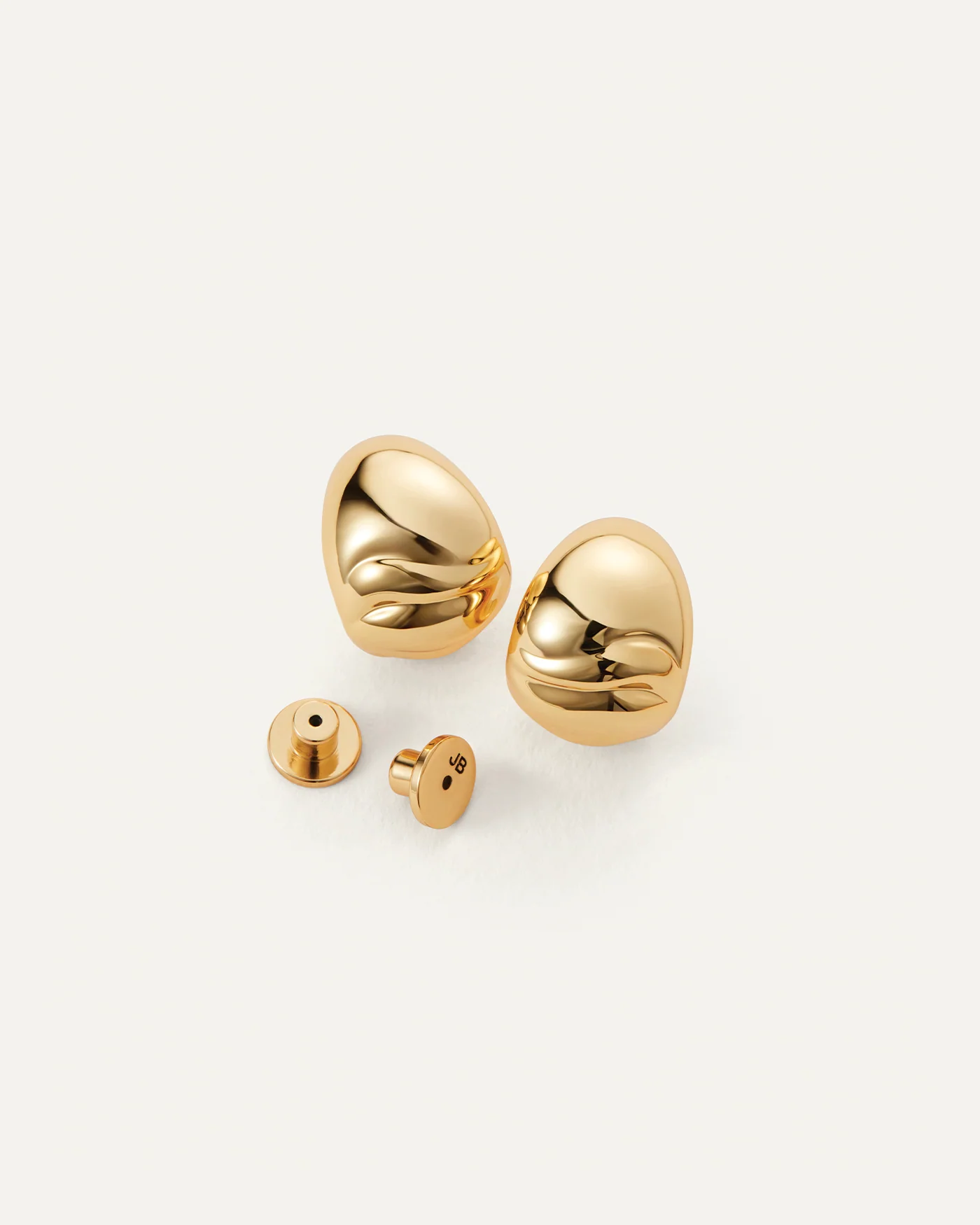 gold statement earrings