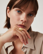 statement gold ring