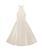 white midi dress