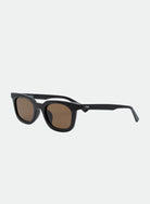 oversizes sunglasses with a brown frame and lenses