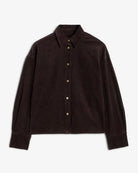 brown corduroy button up shirt