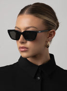 black cateye sunglasses
