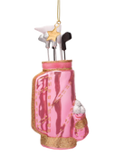 pink gold club ornament