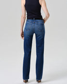 straight leg medium denim pant