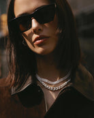 statement link necklace in silver