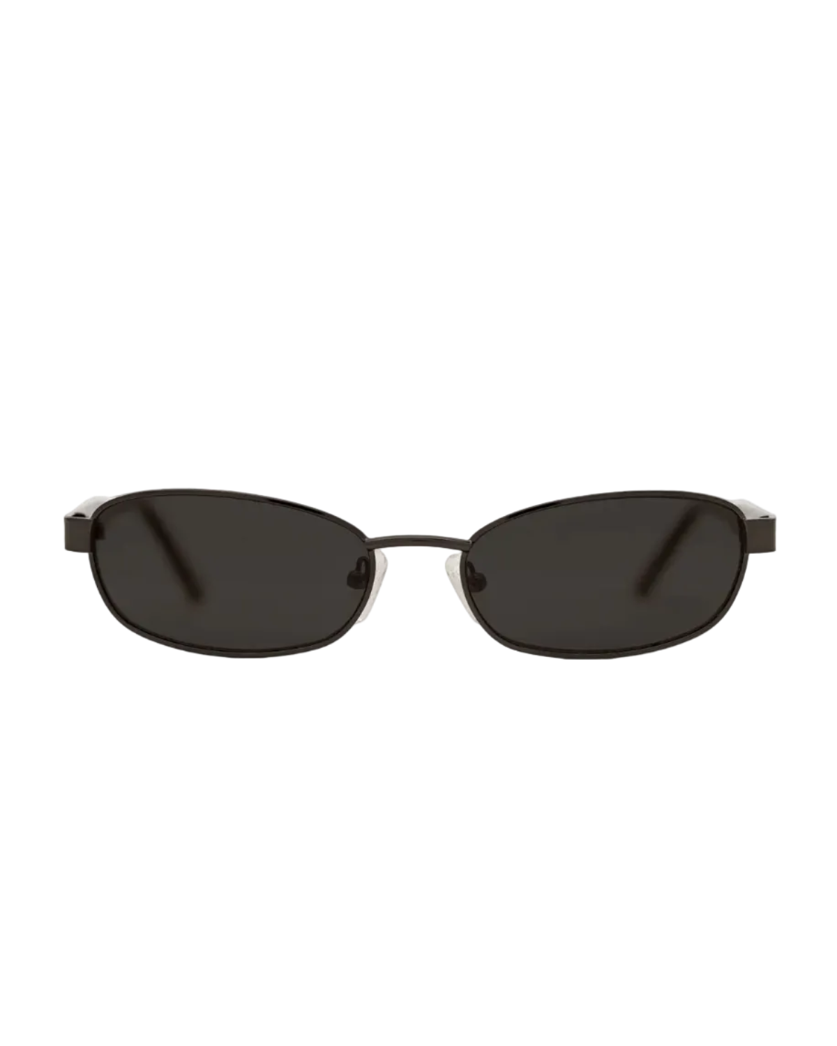 black metal frame sunglasses