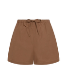 brown shorts