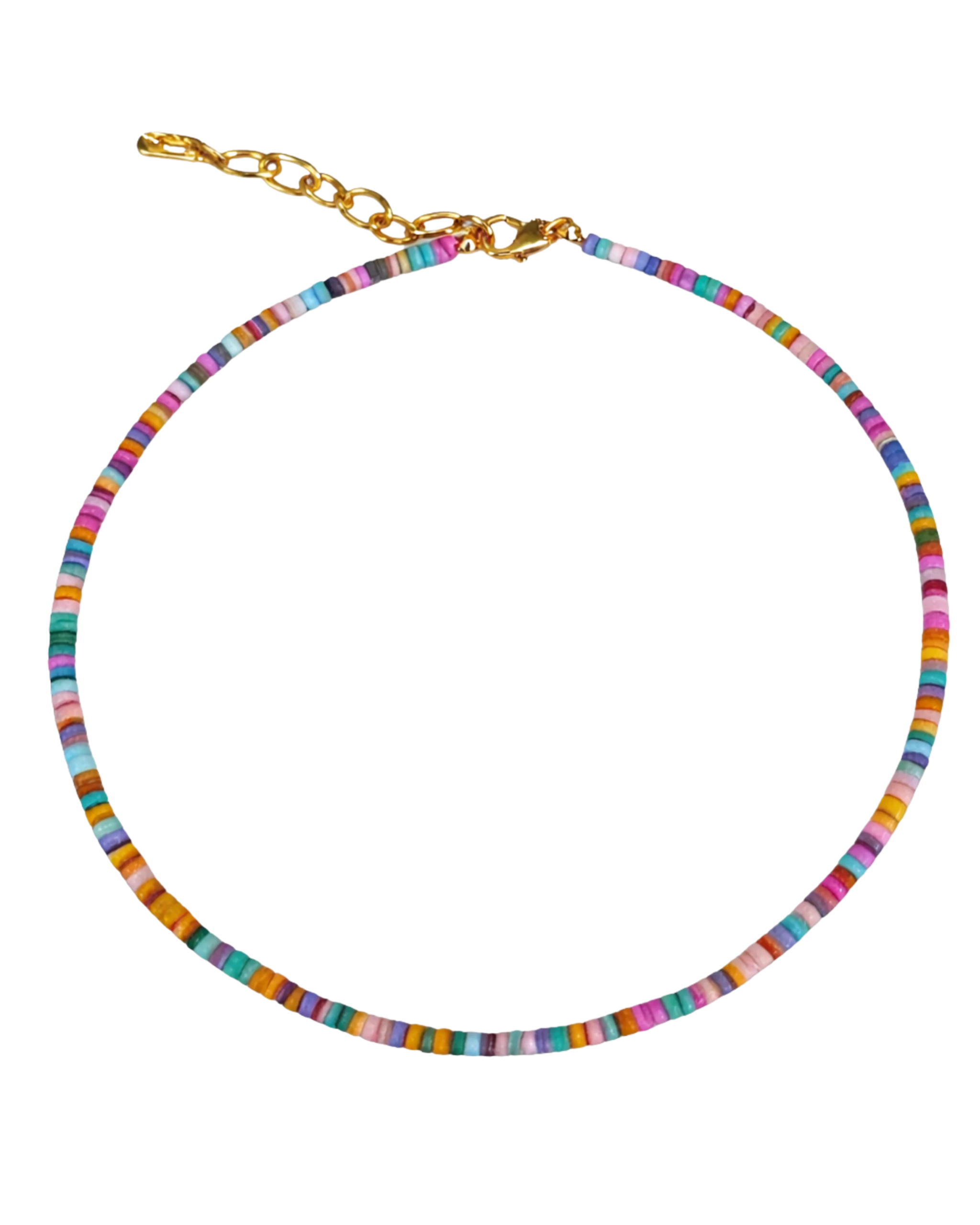 pastel beaded necklace