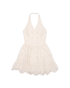 mini white halter dress