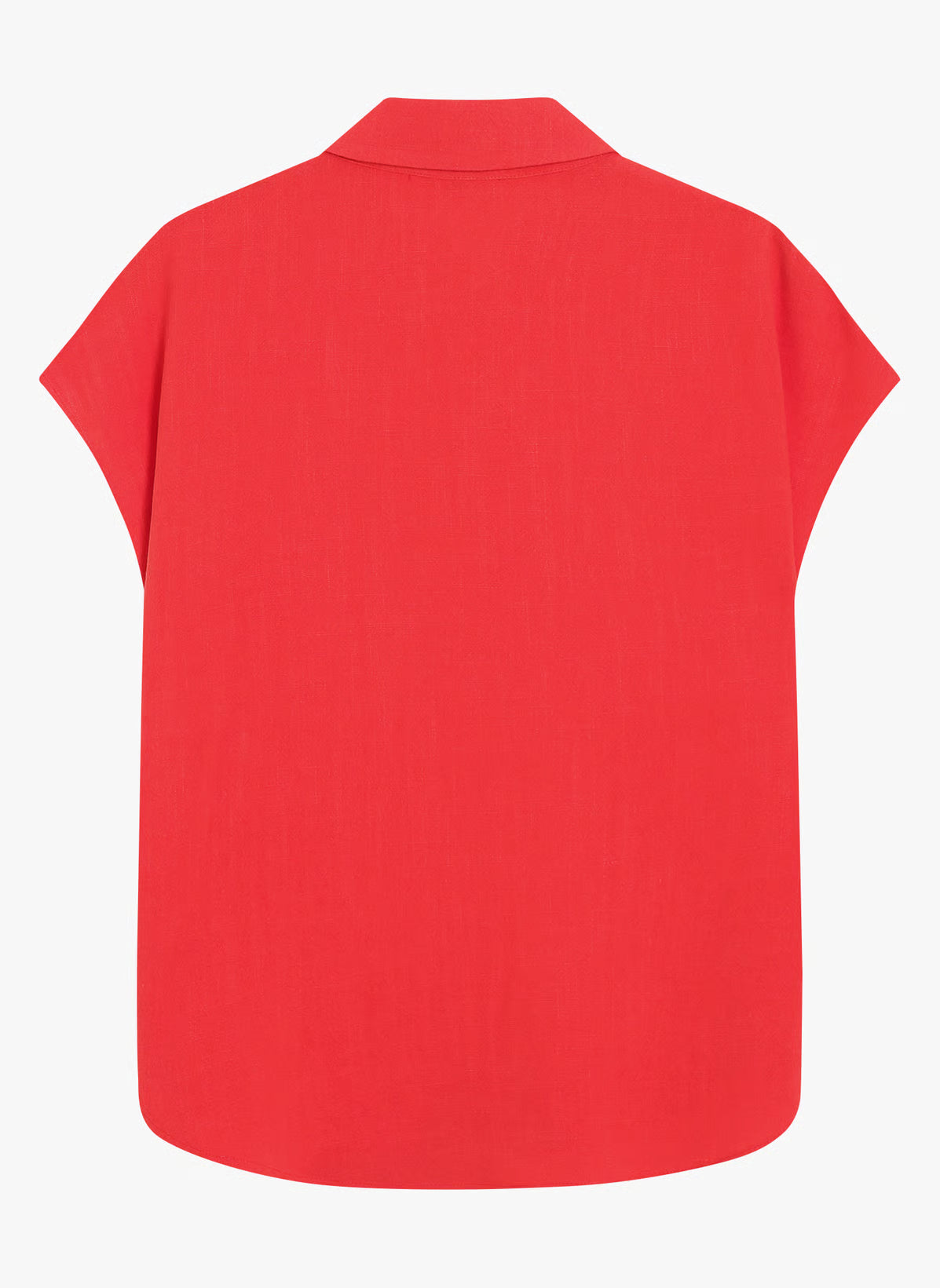 short sleeve red blouse