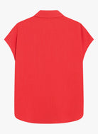 short sleeve red blouse