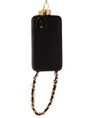 black phone with chain ornament