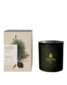 3 wish candle in a glass container and lid