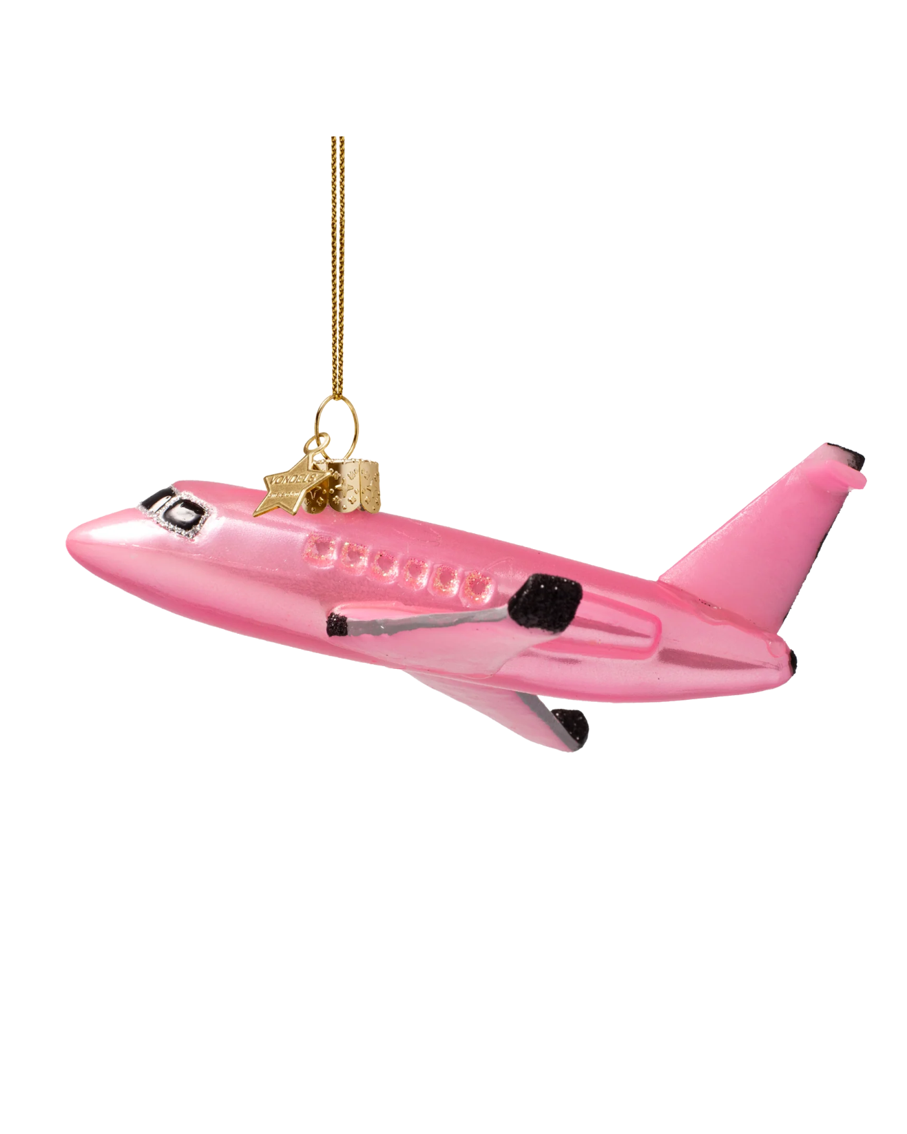 pink airplane ornament