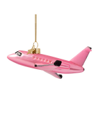 pink airplane ornament