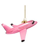 pink airplane ornament