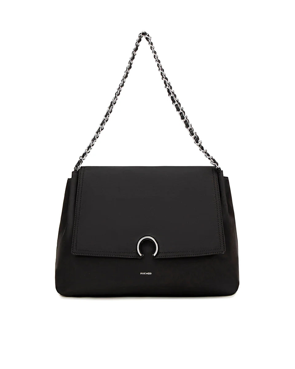 Pixie Mood Ruth Nylon Shoulder Bag in Black