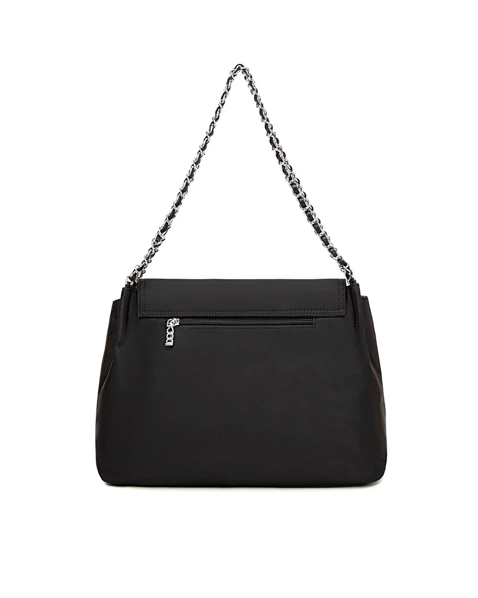 Pixie Mood Ruth Nylon Shoulder Bag in Black