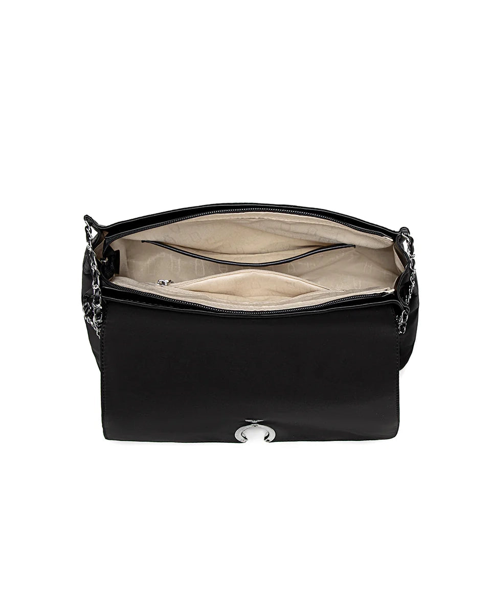 Pixie Mood Ruth Nylon Shoulder Bag in Black
